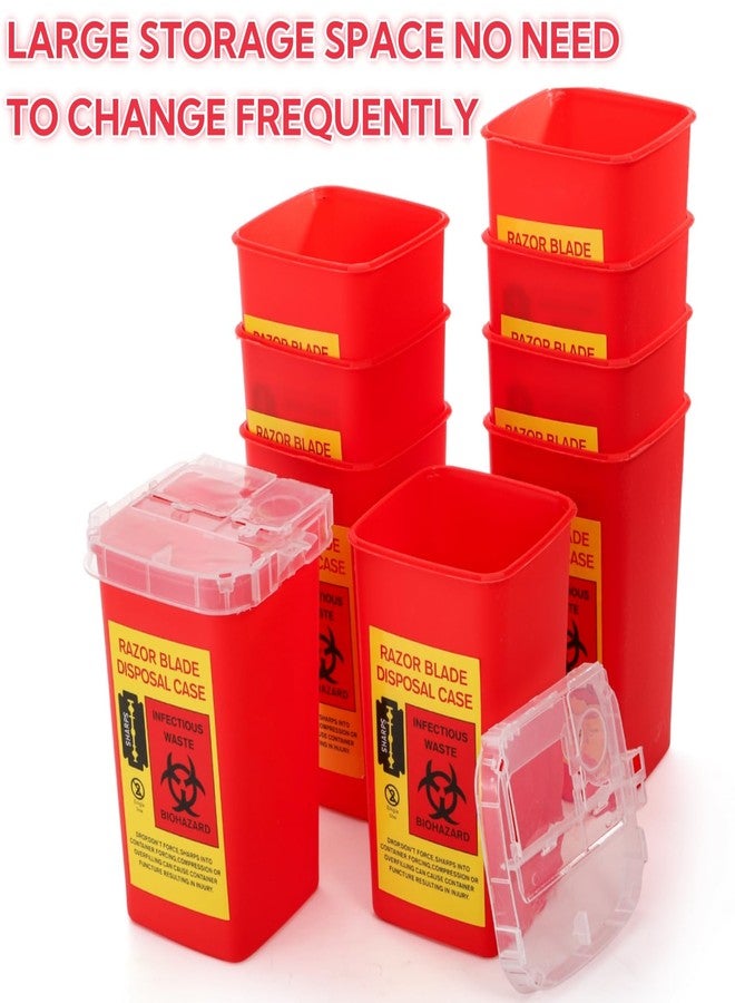 ZOOFOX 20 Pack Sharps Disposal Container, 1 Quart Flip Top Sharps Box for Home Use and Professional, Portable Needle and Syringe Containers for Travel - Image 3